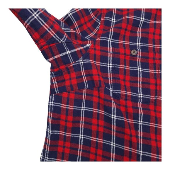 Duluth Trading Womens Plaid Flannel Shirt Gusset XL Made for Easy Movement - Picture 2 of 13